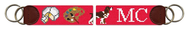 Custom Needlepoint Key Fob