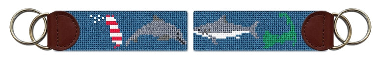 Custom Needlepoint Key Fob