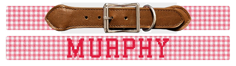 Custom Needlepoint Dog Collar