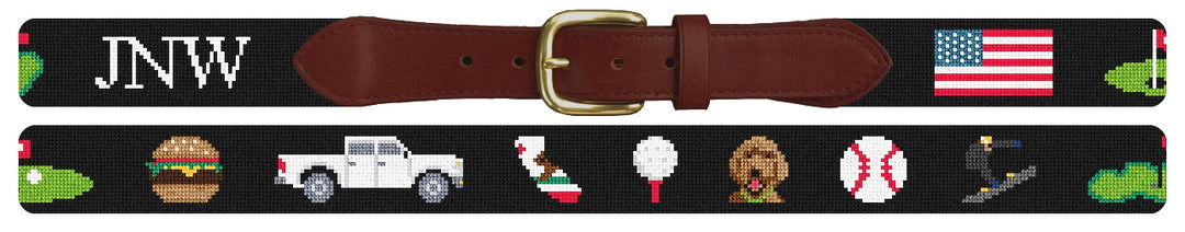 Custom Needlepoint Belt
