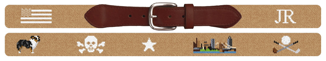 Custom Needlepoint Belt