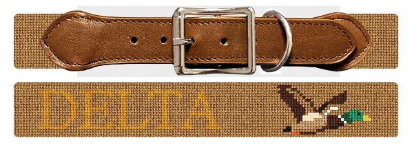 Custom Needlepoint Dog Collar