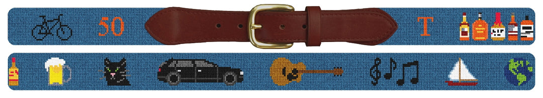 Custom Needlepoint Belt