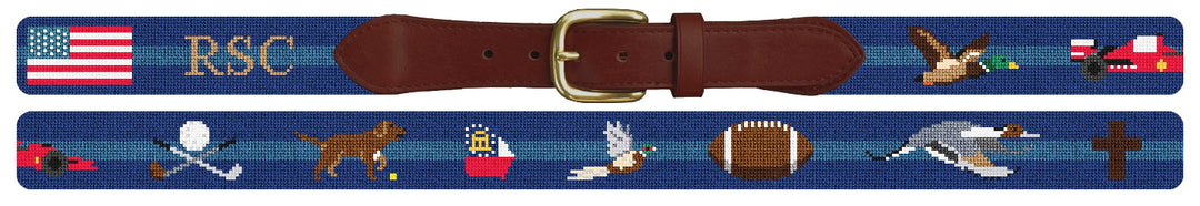 Custom Needlepoint Belt