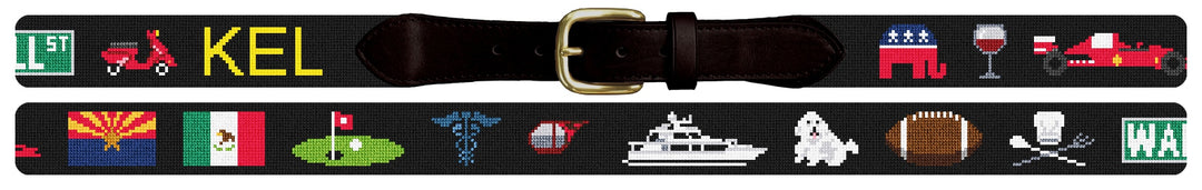 Custom Needlepoint Belt