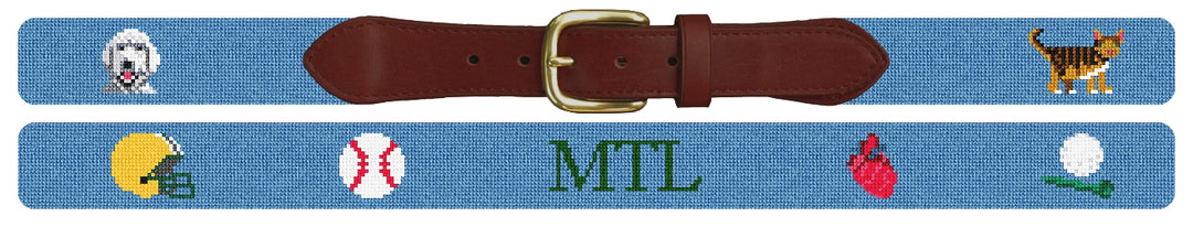 Custom Needlepoint Belt