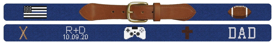 Custom Needlepoint Belt