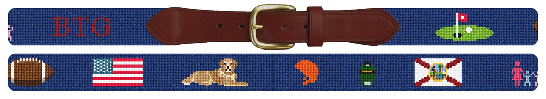 Custom Needlepoint Belt