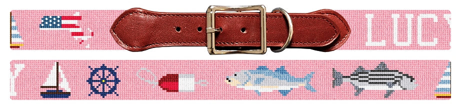 Custom Needlepoint Dog Collar