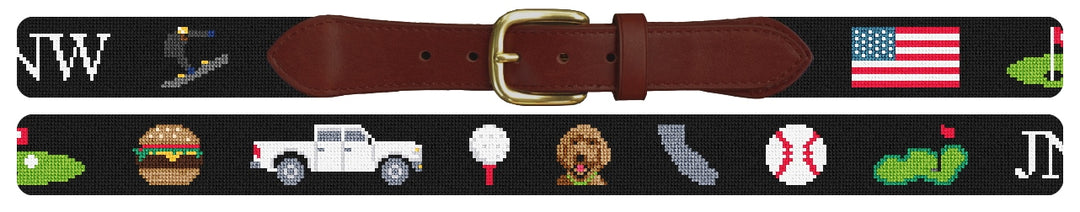 Custom Needlepoint Belt