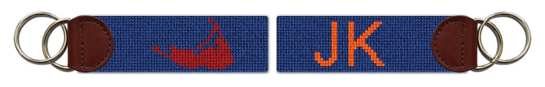 Custom Needlepoint Key Fob