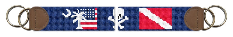 Custom Needlepoint Key Fob