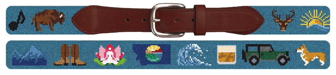 Custom Needlepoint Belt