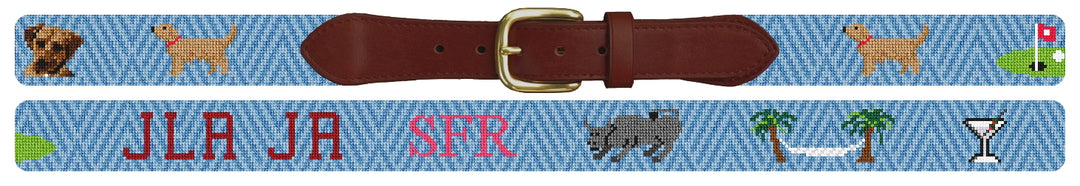 Custom Needlepoint Belt