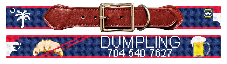 Custom Needlepoint Dog Collar
