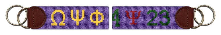Custom Needlepoint Key Fob