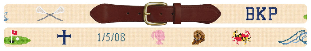 Custom Needlepoint Belt
