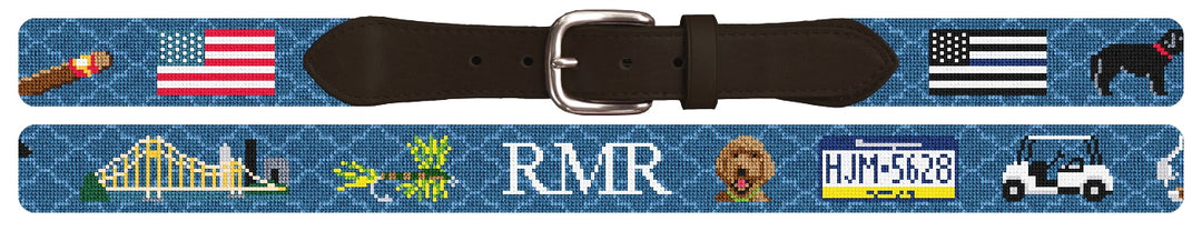 Custom Needlepoint Belt