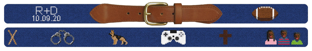 Custom Needlepoint Belt