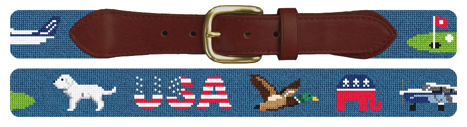 Custom Needlepoint Belt
