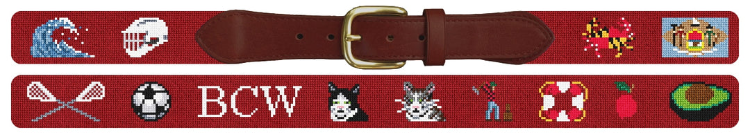 Custom Needlepoint Belt