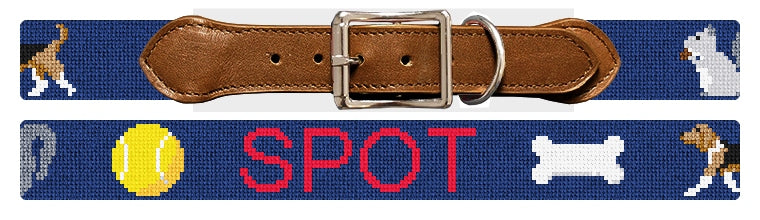 Custom Needlepoint Dog Collar