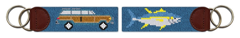 Custom Needlepoint Key Fob