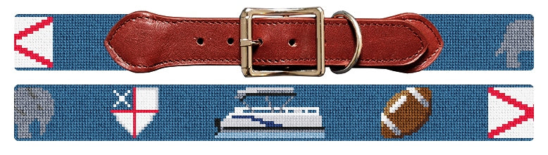 Custom Needlepoint Dog Collar