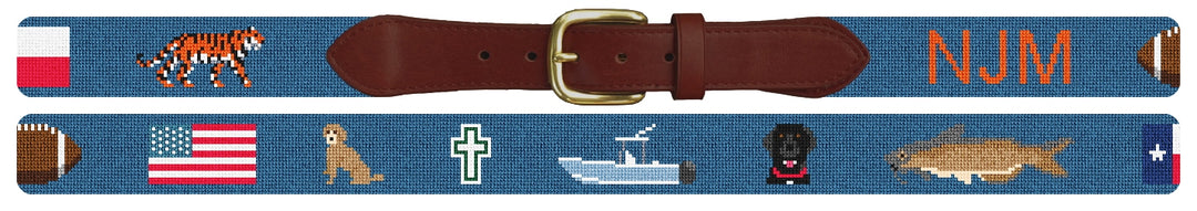 Custom Needlepoint Belt