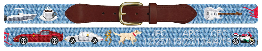 Custom Needlepoint Belt