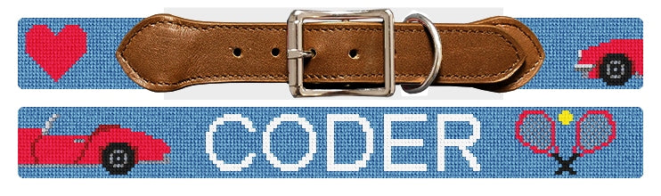 Custom Needlepoint Dog Collar
