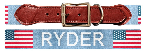 Custom Needlepoint Dog Collar