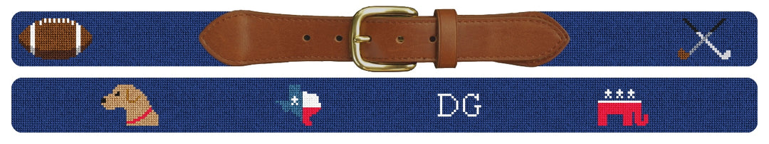 Custom Needlepoint Belt
