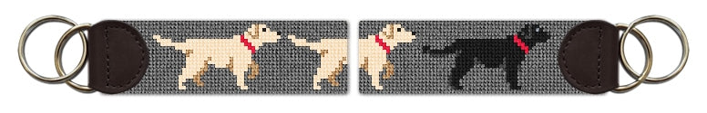 Custom Needlepoint Key Fob