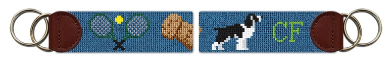 Custom Needlepoint Key Fob