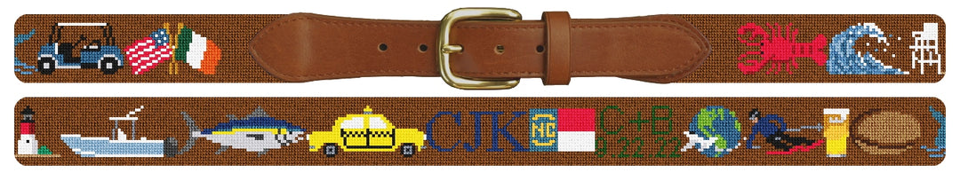 Custom Needlepoint Belt