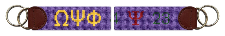 Custom Needlepoint Key Fob