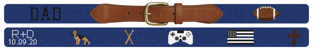 Custom Needlepoint Belt