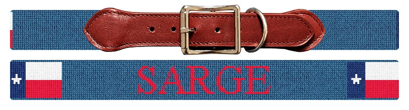 Custom Needlepoint Dog Collar