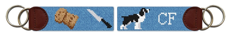 Custom Needlepoint Key Fob