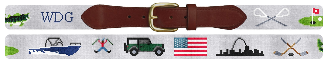 Custom Needlepoint Belt