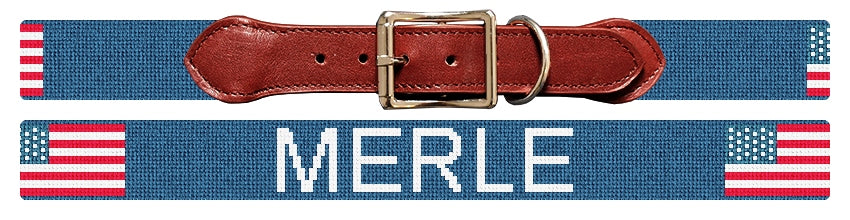 Custom Needlepoint Dog Collar