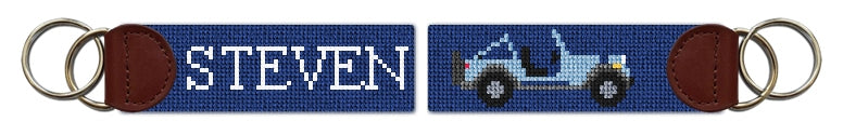 Custom Needlepoint Key Fob
