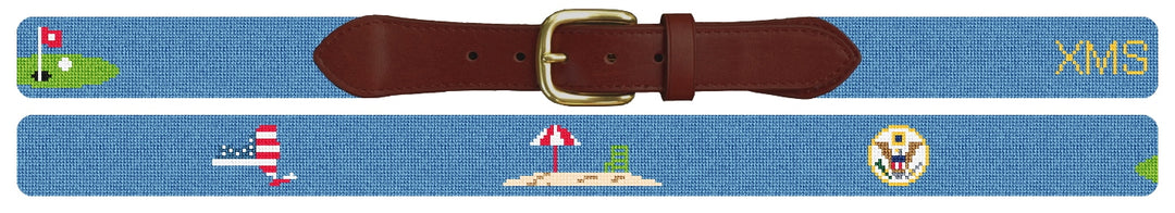 Custom Needlepoint Belt