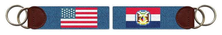 Custom Needlepoint Key Fob