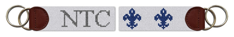 Custom Needlepoint Key Fob