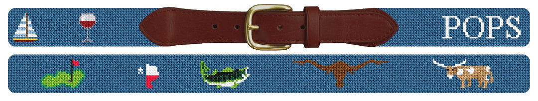 Custom Needlepoint Belt