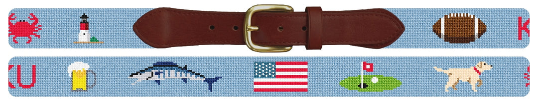 Custom Needlepoint Belt