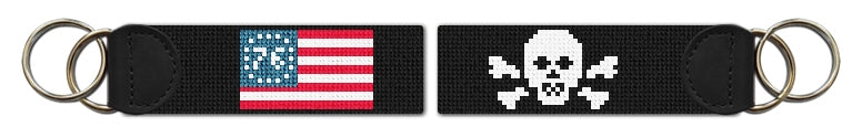 Custom Needlepoint Key Fob