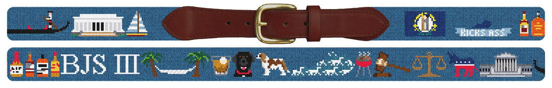 Custom Needlepoint Belt